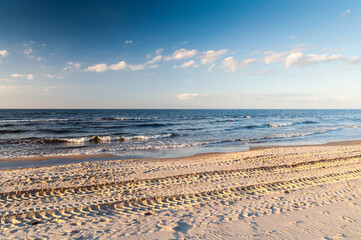 Plaża w Rewalu nad Morzem Bałtyckim / A beach in Rewal by the Baltic Sea