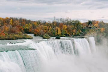 Autumn at Niagara Falls, in Western New York