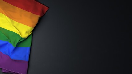 LGBT rainbow pride flag graphic background. - obrazy, fototapety, plakaty