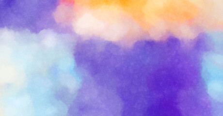 Watercolor painted background. Abstract Illustration wallpaper. Brush stroked painting. 2D Illustration.