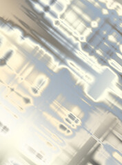 Abstract background. Grungy wallpaper. Geometrical elements on aged grunge texture. Graphic illustration with different color patterns.