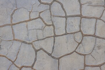 Vintage gray concrete wall in shallow focus for interiors, background and wallpaper