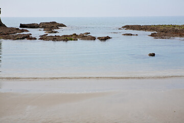 薩摩川内市西方海水浴場の渚	