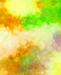 Watercolor painted background. Abstract Illustration wallpaper. Brush stroked painting. 2D Illustration.