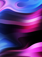 Fluid abstract background with colorful gradient. 2D illustration of modern movement.