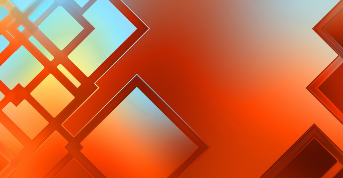 Angular geometrical abstract background. Color geometric pattern. Square shape colorful wallpaper. Modern shiny geometric texture with linear pattern.