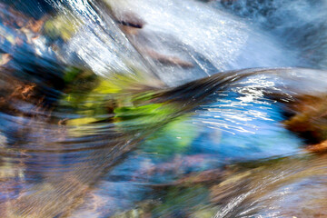 Thomas Creek Colorful Twist in the Creek in the Fall