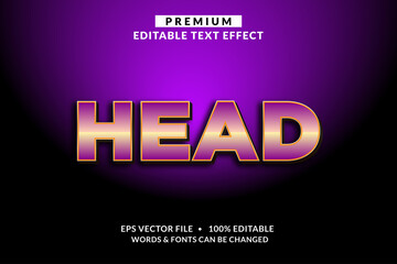 Head Strong Bold Premium Editable Text Effect Font style