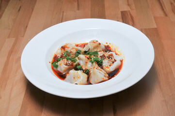 Szechuan chili Wonton