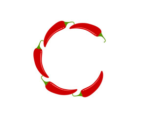 C Letter from the circular chili