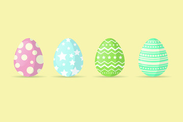 Easter eggs Vector illustration.