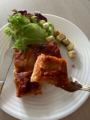 Plant based meat lasagna 