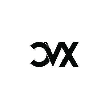 cvx letter original monogram logo design