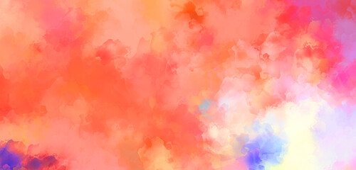 Creative abstract painting. Background with artistic brush strokes. Colorful and vibrant illustration. Painted art.