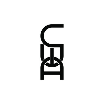 cwa letter original monogram logo design