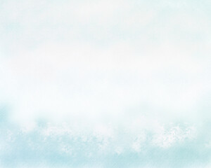 Hand drawn paint brush sky blue backgrounds art colorful cloud sky paint.