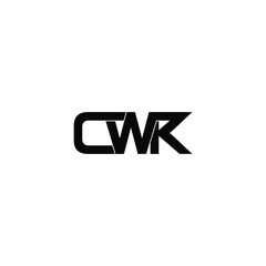 cwk letter original monogram logo design - obrazy, fototapety, plakaty