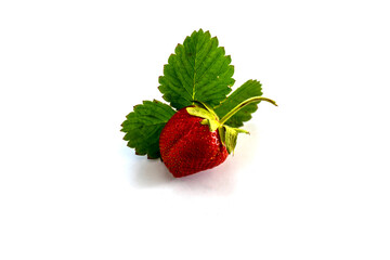 Strawberry berries isolated on white background
