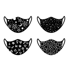 a set of several design options for masks