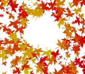 Fototapeta premium autumn leaves frame