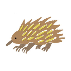 ハリモグラ　オーストラリアの動物