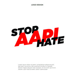 Stop Asian Hate, Stop Racism Illustration Background