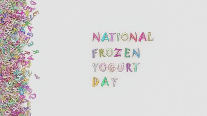 National frozen yogurt day