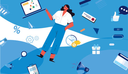Vector illustration concepts for website design ui/ux and mobile website development.
