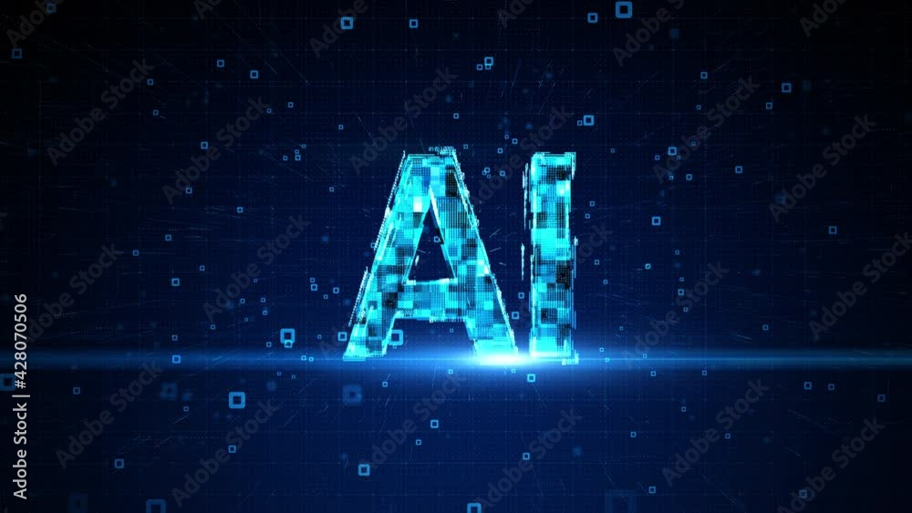 Poster artificial intelligence ai concept. future technology digital data analysis. big data transmission c
