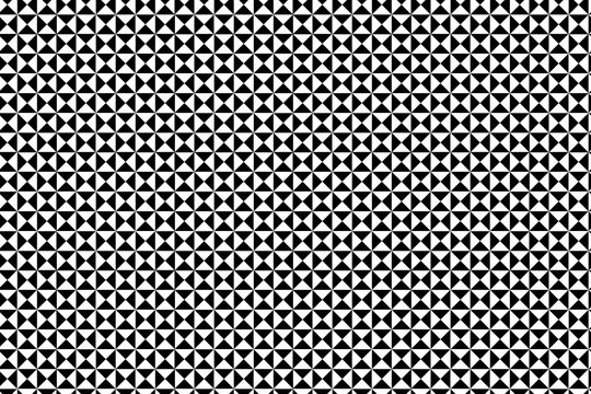 Patr&oacute;n geom&eacute;trico de tri&aacute;ngulos negros intercalados con otros blancos en tama&ntilde;o estilo pir&aacute;mide