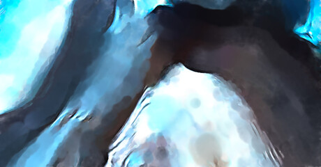 Rough brushstrokes on abstract background. Brush painting. Color strokes of paint. Unique wall art. Modern art on canvas. Colorful contemporary artwork.