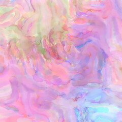 Watercolor abstract painting with pastel colors. Soft color painted illustration of calming composition for poster, wall art, banner, card, book cover or packaging. Modern brush strokes painting.