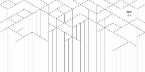 Abstract geometric technological background. Vector creative design.