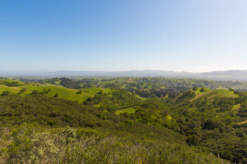 Hills in the Mount Diablo park in the northern California