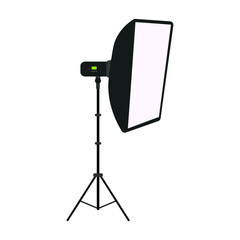 photography flash icon vector on white background