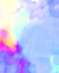 Watercolor painted background. Abstract Illustration wallpaper. Brush stroked painting. 2D Illustration.