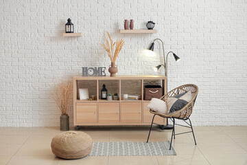 Fototapeta premium Stylish interior of modern living room