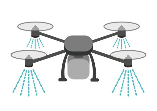 スマート農業 ドローンのイラスト 農薬散布 肥料散布 Stock ベクター Adobe Stock
