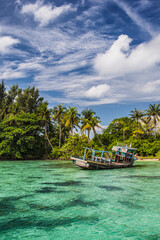 Obraz premium Shipwreck on the Sea