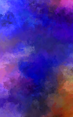 Brushed Painted Abstract Background. Brush stroked painting. Artistic vibrant and colorful wallpaper.
