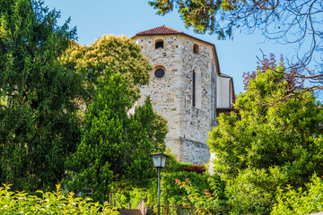 Glimpse of the historic center of San Daniele del Friuli. Homeland of raw ham.