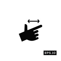 Obraz premium Touch Gestures Icon. Touch Gestures icon Vector Illustration Template For Web and Mobile
