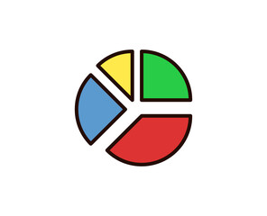 Color line icon on white background. Premium symbol for web design or mobile app. 