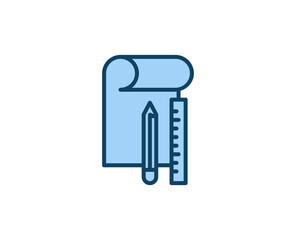 Color line icon on white background. Premium symbol for web design or mobile app. 