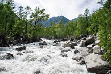 river in the mountains