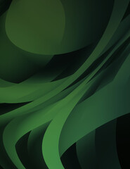 Fluid abstract background with colorful gradient. 2D illustration of modern movement.