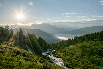 Obraz premium landscape in the morning