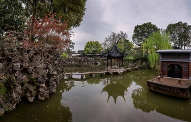 Fototapeta premium Suzhou Lion Forest Garden Landscape