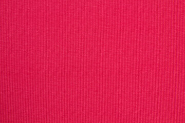 Red fabrics folded top view. Red textile	