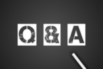 Q and A illustration background